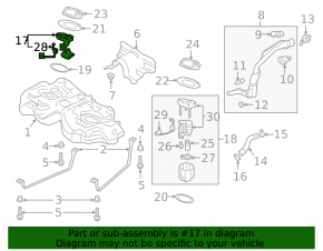 Fuel level sensor Mazda 3 19-22 2.5 AWD