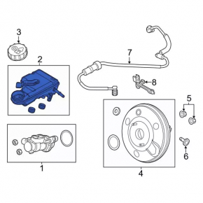Ford Focus mk3 11-18 MKPP Master cylinder reservoir