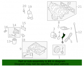 Timing chain tensioner Ford Focus mk3 11-18 2.0