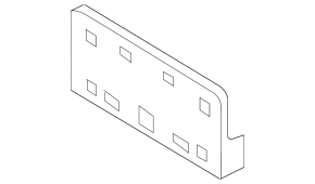 License plate area front Mazda CX-7 06-09