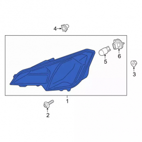 Left turn signal Ford Ecosport 18-22 without fog lights