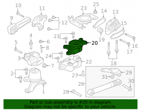Land Rover Range Rover Evoque 12-16 Transmission Mount