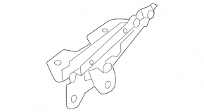 Right hood hinge for Land Rover Range Rover 13-21
