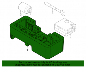 Foam plastic for compressor Kia Niro 23- HEV, EV