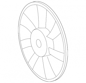 Left cooling fan impeller for Lexus ES300h 13-18
