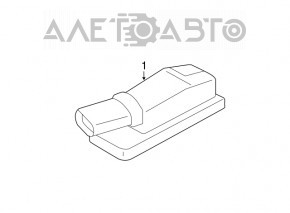 Rear bumper number plate light left VW CC 13-17 rest