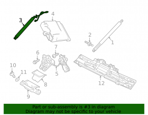 Right tailgate shock absorber for Volvo V90 17-21 USA electric