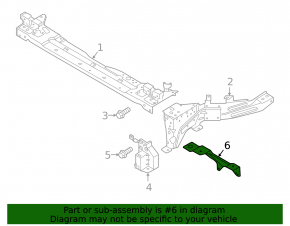 Headlight eyepiece bracket left Volvo XC40 19-22
