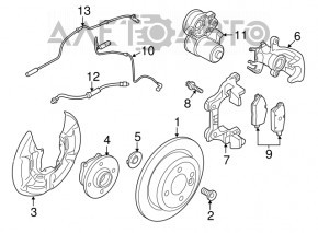 Front left hub BMW 2 F44 20-24 AWD