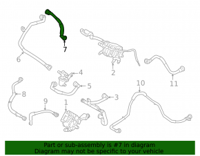 Cooling system hose to the heater Kia EV6 22-24