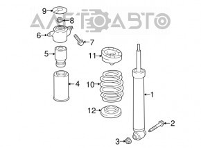 Shock absorber support rear left Audi Q7 16-