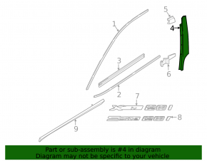 Door trim side front left BMW X1 F48 16-22