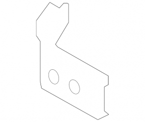 Front fender apron bracket left Lexus LS460 LS600h 07-17