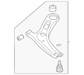 Hyundai Venue 20-25 lower front right control arm