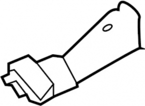 Hood hinge trim left Infiniti QX30 17-