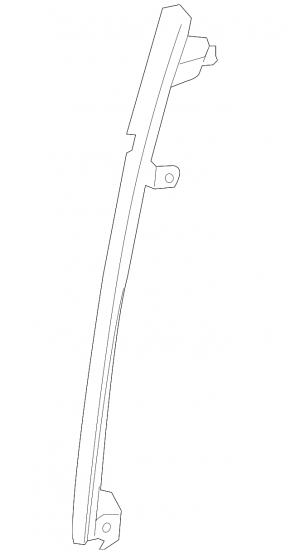 Rear left door glass guide Lexus RX350L RX450hL 18-22 long