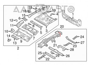 Kia Niro 17-22 rear panel