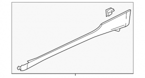 Left side sill for Honda CRZ 11-15