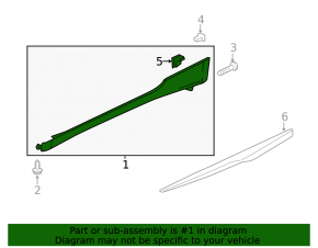 Left side sill for Honda CRZ 11-15
