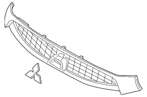 Mitsubishi Lancer 16-17 grille