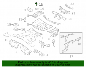 Spare Wheel Mount Infiniti QX30 17-