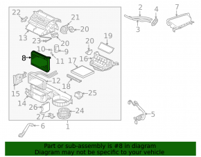 Mitsubishi Lancer 10-17 Evaporator