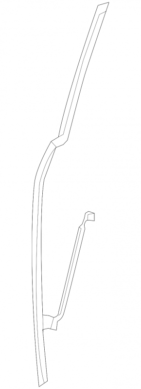 Side door seal, rear right, front, Nissan Quest 11-17