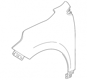 Front left wing Chevrolet Equinox 18-