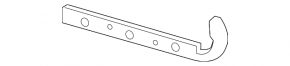 Rear bumper mount left Infiniti G25 G35 G37 08-14 2d