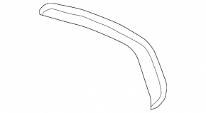 Right mirror element for Toyota Rav4 19-25, heated, BSM