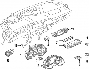 Light sensor in the front panel Module Audi A4 B9 17-
