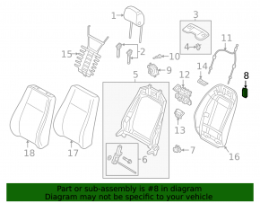 Volkswagen ID.4 21-25 passenger seat control with buttons
