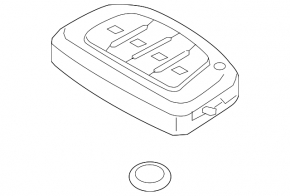 Smart Key Hyundai Ioniq 20-22 4 Buttons