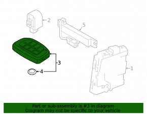 Smart Key Hyundai Ioniq 20-22 4 Buttons