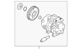 Kia Sorento 19-20 3.3 air conditioning compressor under manual