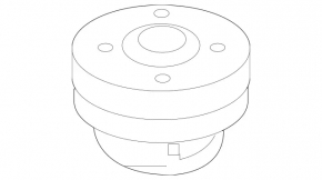 Spring support rear right Mercedes W164 ML