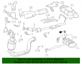 Central exhaust pipe bracket for Mercedes X247 GLB 20-26