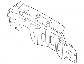 Rear panel Ford Fiesta 11-19 5d 2 parts
