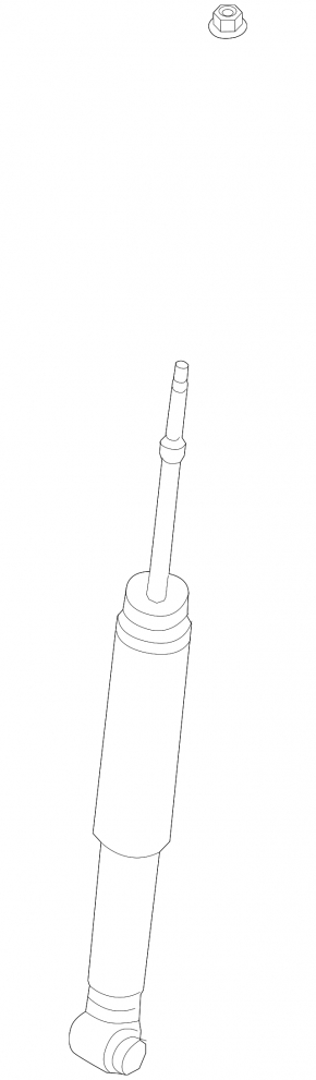 Shock absorber rear left Nissan Sentra 20-25