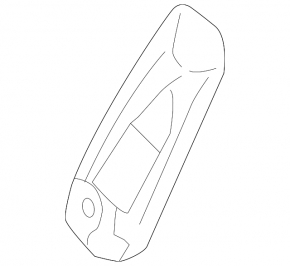 Airbag seat right Lincoln Nautilus 19-23 brown