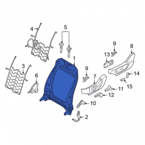 Ford Explorer 20-23 driver's seat backrest adjustment motor
