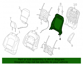 Ford Explorer 20-23 driver's seat backrest adjustment motor