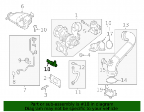 Crankcase ventilation pipe VW Jetta 19-24 1.4