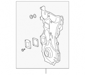 Front Engine Cover 2AR-FXE Lexus ES300h 13-18 with Pump