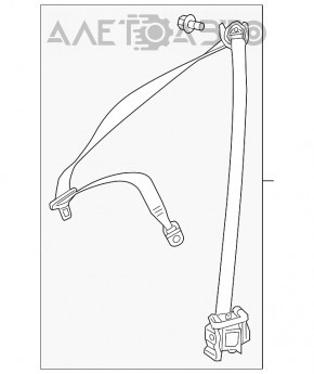 Driver's seat belt Mercedes CLA 14-19