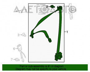 Driver's seat belt Mercedes CLA 14-19