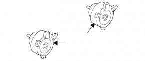 Left cooling fan motor for Infiniti FX35 03-08