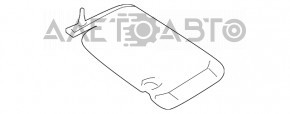 Right visor Mercedes W221 gray