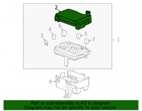 GMC Terrain 10-15 Underhood Fuse Box Cover