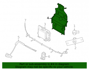 Bracket for cruise radar Nissan Pathfinder 22-25